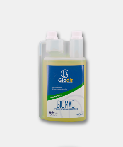 Giomac - Soluzione concentrata, disinfettante, decontaminante per strumentario chirurgico e dispositivi medici.