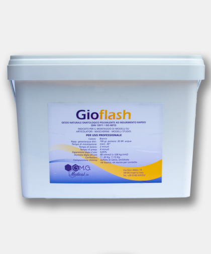 Gioflash - Gesso naturale gnatologico polivalente ad indurimento rapido (DIN 13911 / ISO 6873)