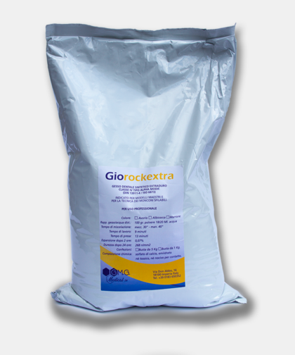 Giorockextra - Gesso dentale sintetico extraduro classe IV tipo alpha modif. (DIN 13911-4 / ISO 6873)